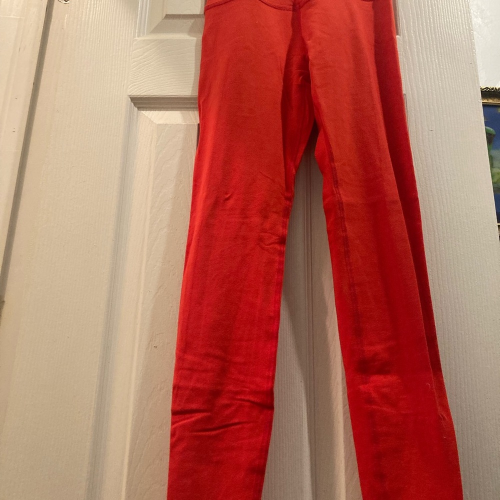Beyond Yoga x Pure Barre Red Leggings